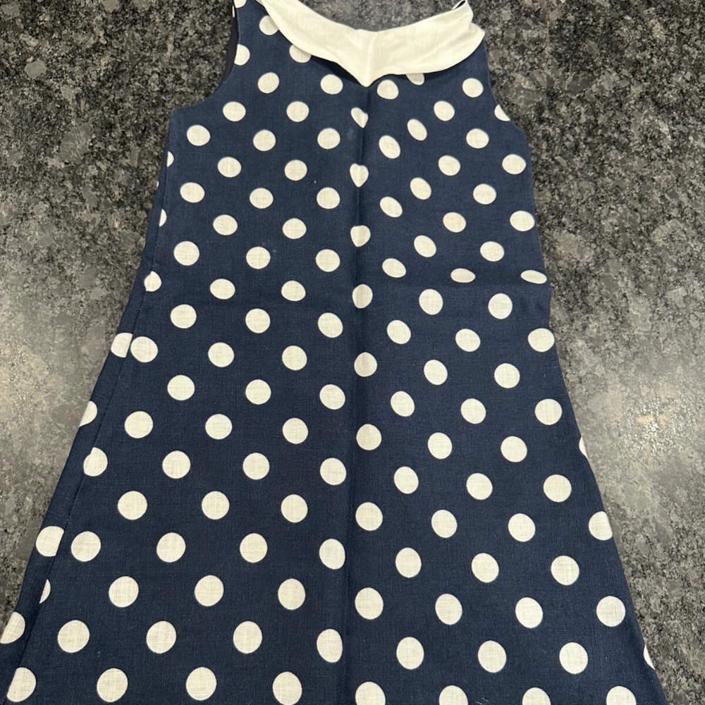 Girls Susanne Lively Design Navy and White Dress - size 7